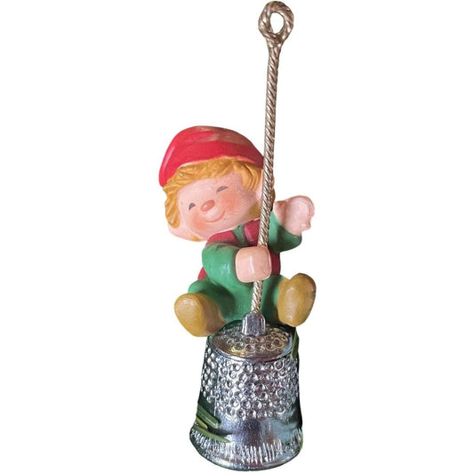 1980 Thimble Elf Hallmark Ornament (Thimble) QX1321