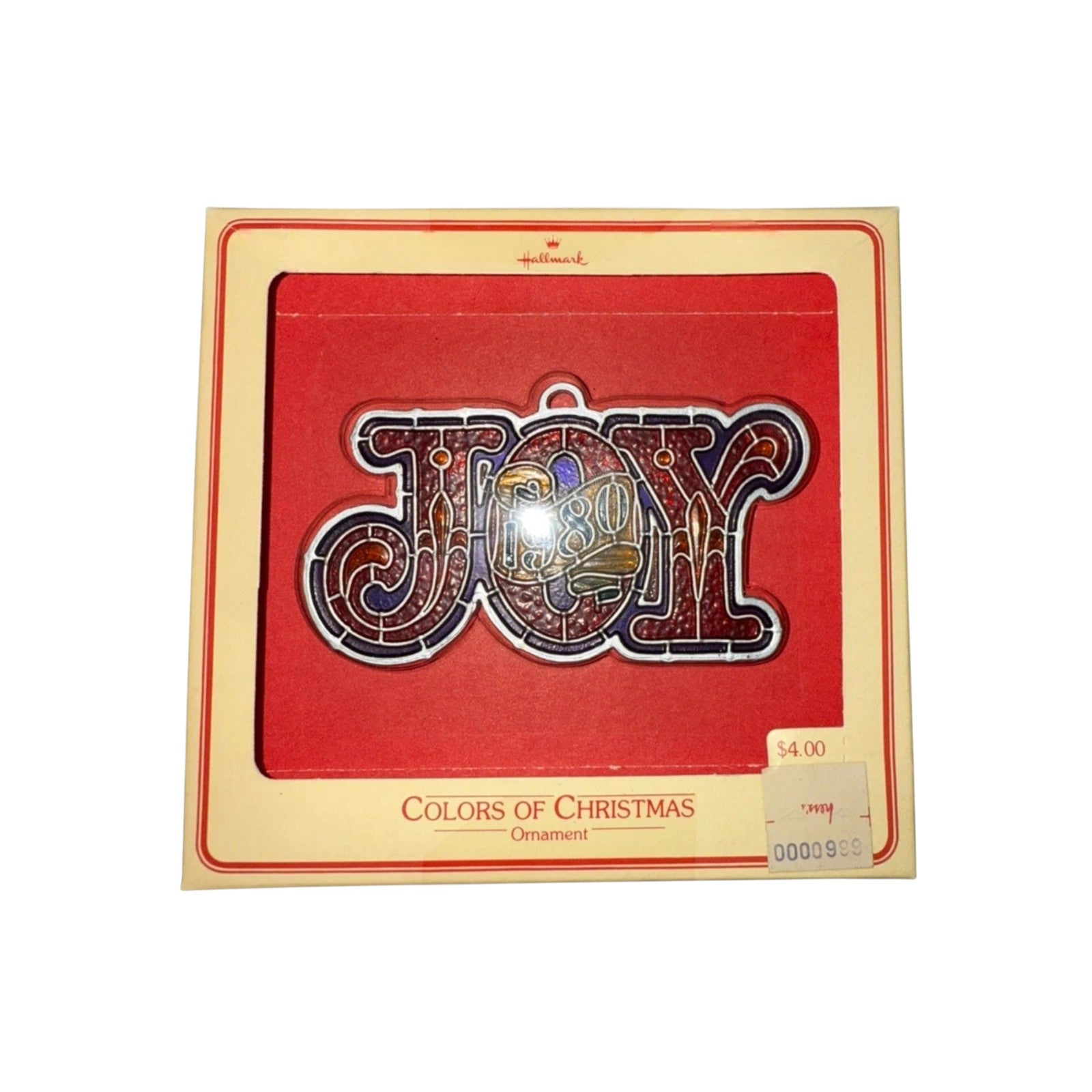 1980 Colors of Christmas Joy (Colors of Christmas) Hallmark Ornament QX350-1 Image2