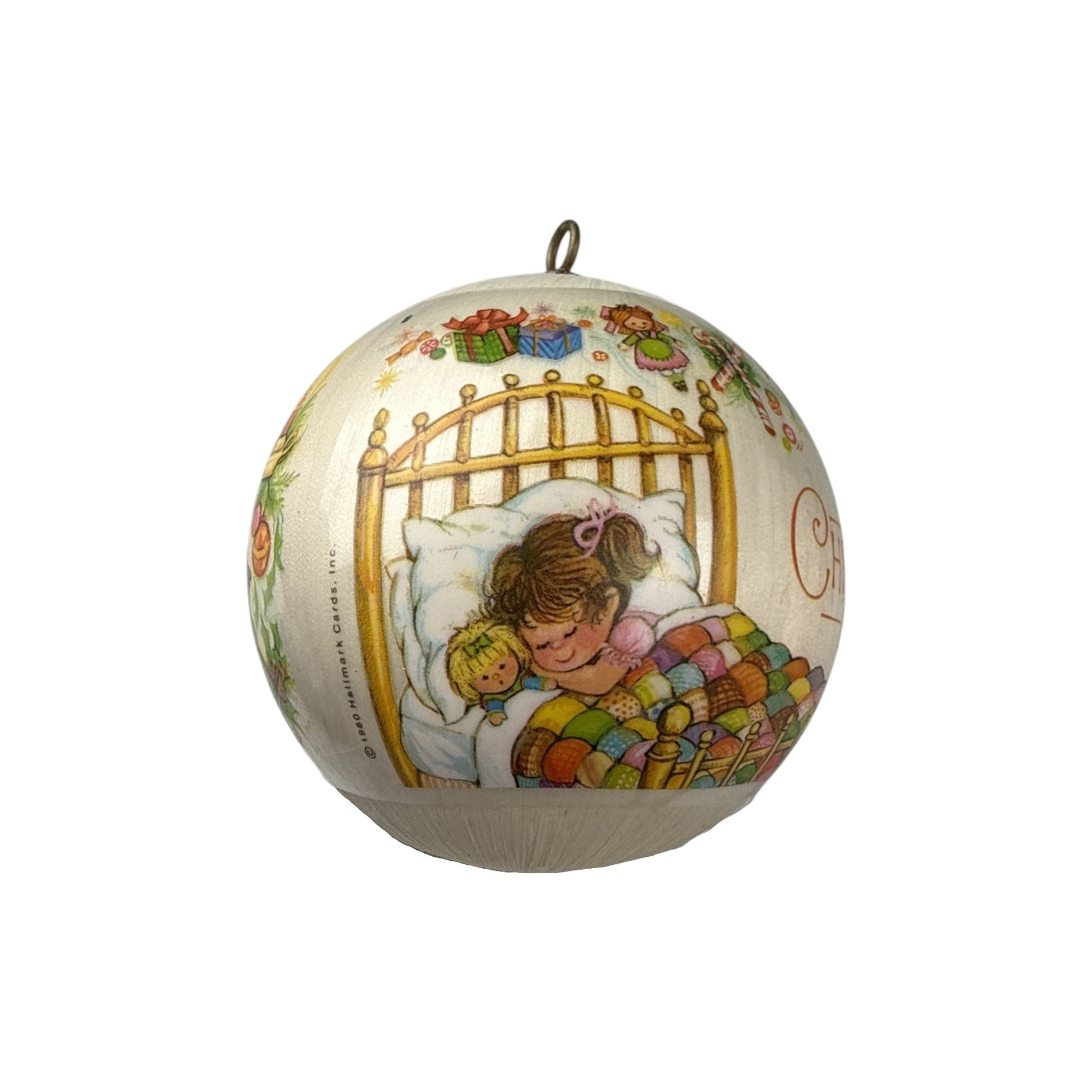 1980 Granddaughter (Ball) Hallmark Ornament QX202-1 Image1