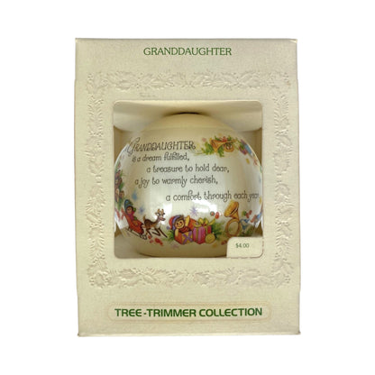 1980 Granddaughter (Ball) Hallmark Ornament QX202-1 Image2