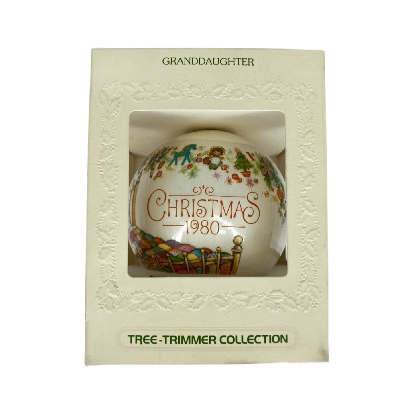 1980 Granddaughter (Ball) Hallmark Ornament QX202-1 Image4