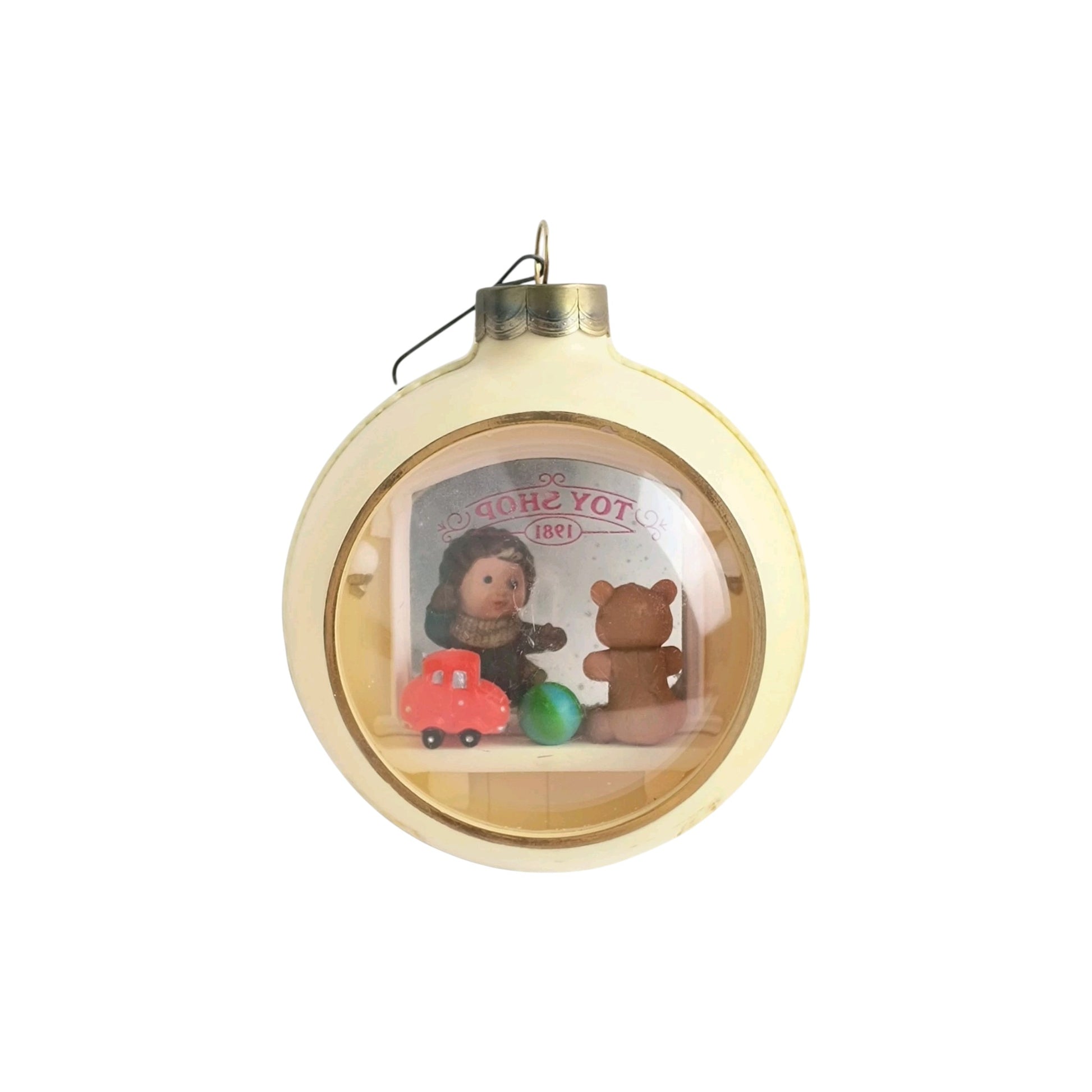 1981 Christmas Dreams (Peek-Thru-Ball) Hallmark Ornament QX437-5 Image1