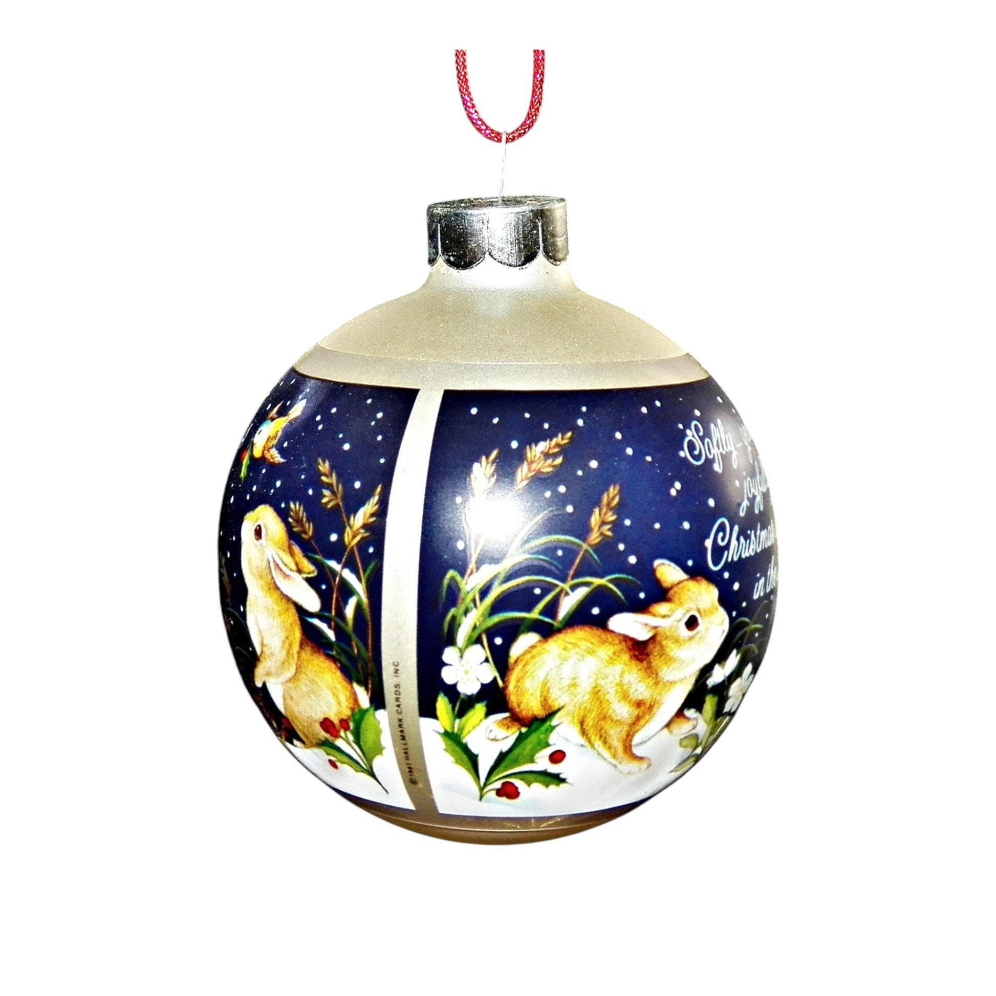 1981 Christmas in the Forest (Ball) Hallmark Ornament QX813-5 Image3