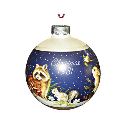 1981 Christmas in the Forest (Ball) Hallmark Ornament QX813-5 Image4