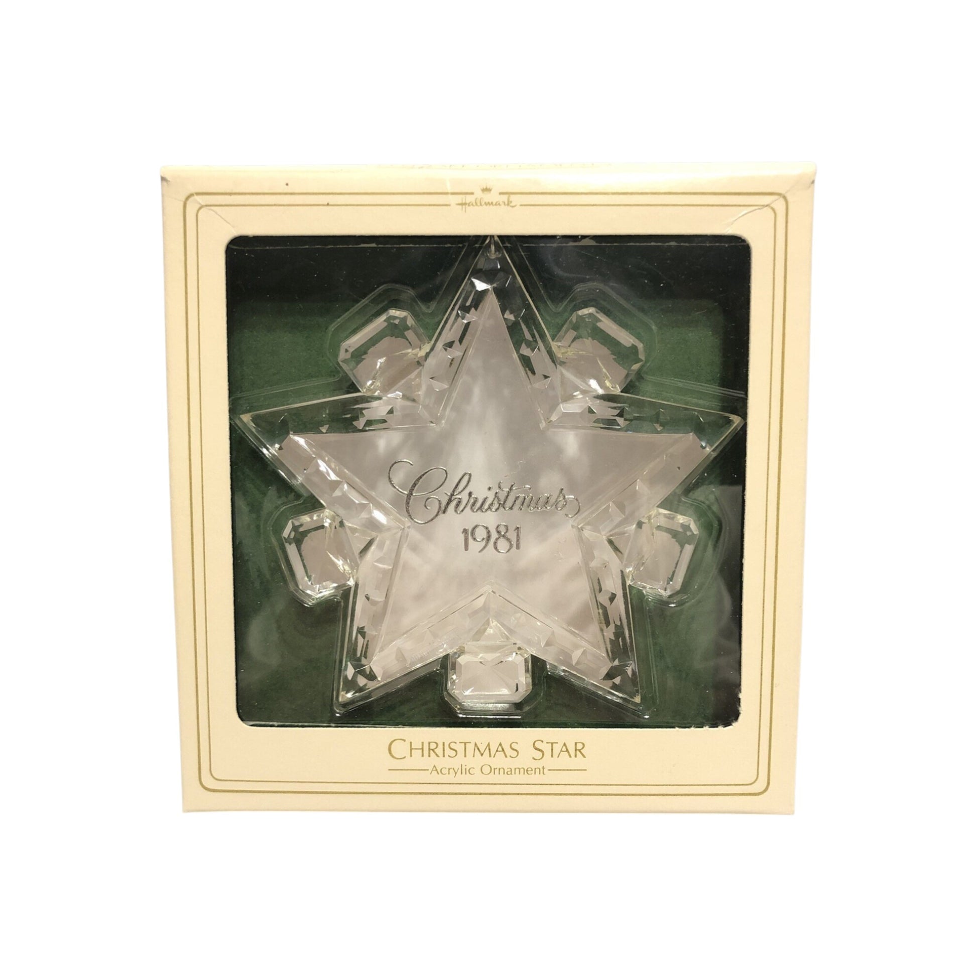 1981 Christmas Star (Acrylic) Hallmark Ornament QX501-5 Image2