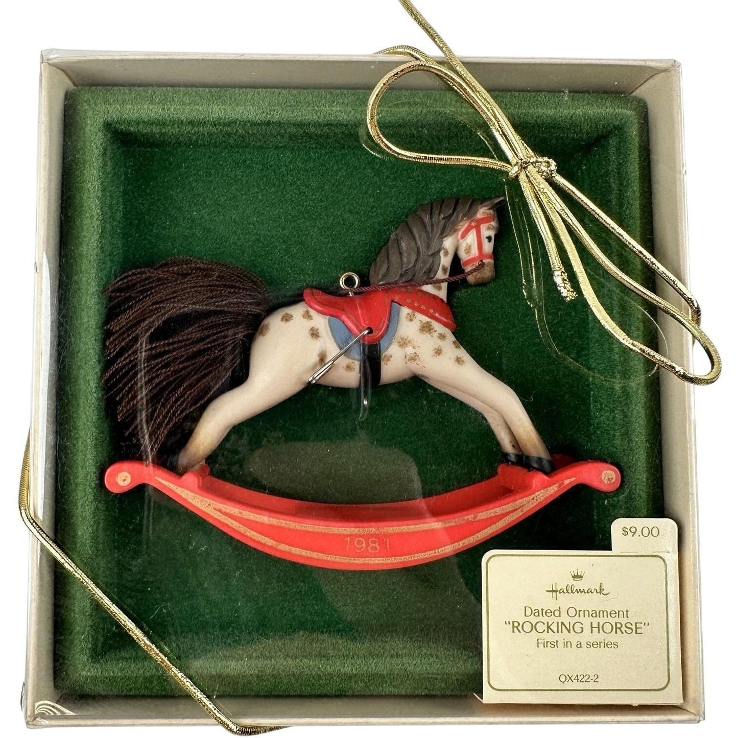 1981 Dappled Hallmark Ornament (Rocking Horse) QX4222