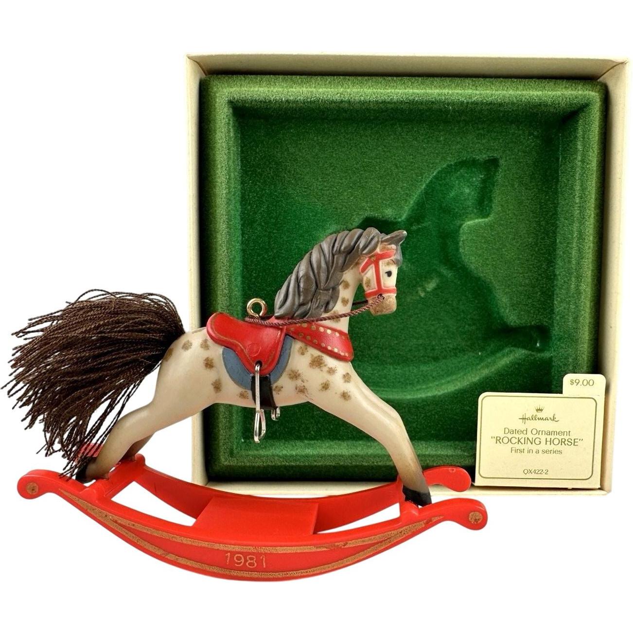 1981 Dappled Hallmark Ornament (Rocking Horse) QX4222