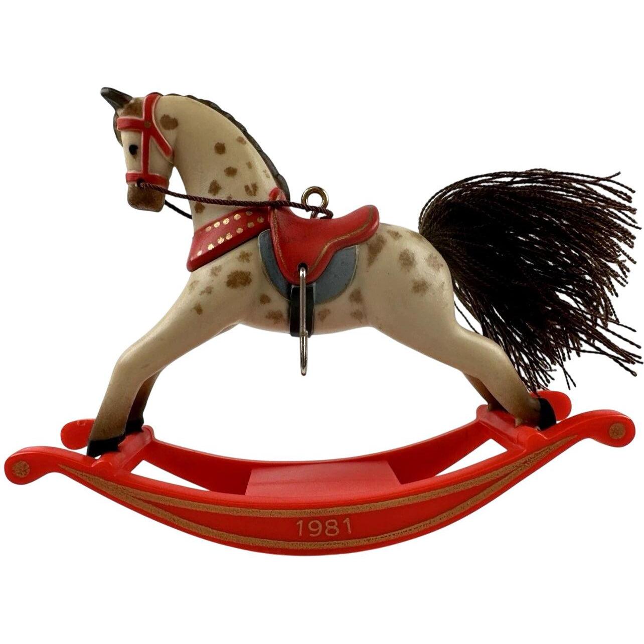 1981 Dappled Hallmark Ornament (Rocking Horse) QX4222