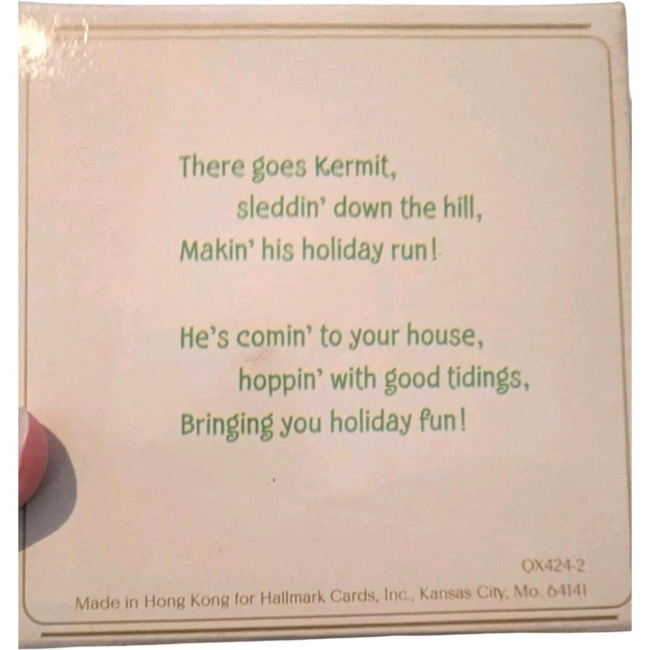 1981 Kermit the Frog Hallmark Ornament (The Muppets) QX4242