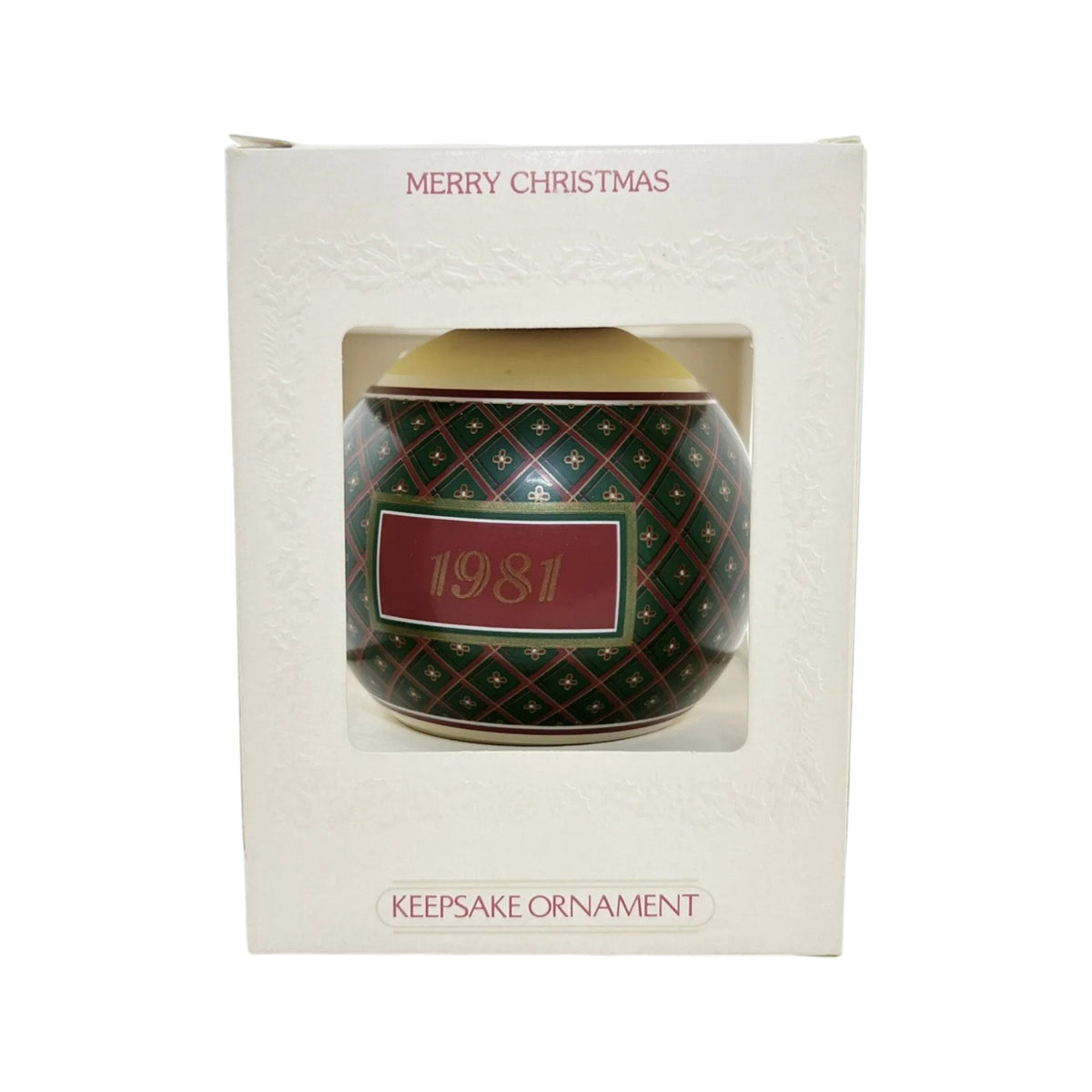1981 Merry Christmas (Ball) Hallmark Ornament QX814-2 Image5