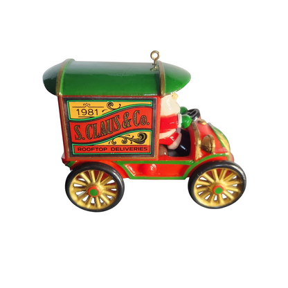 1981 Rooftop Deliveries Hallmark Ornament (Here Comes Santa) QX4382