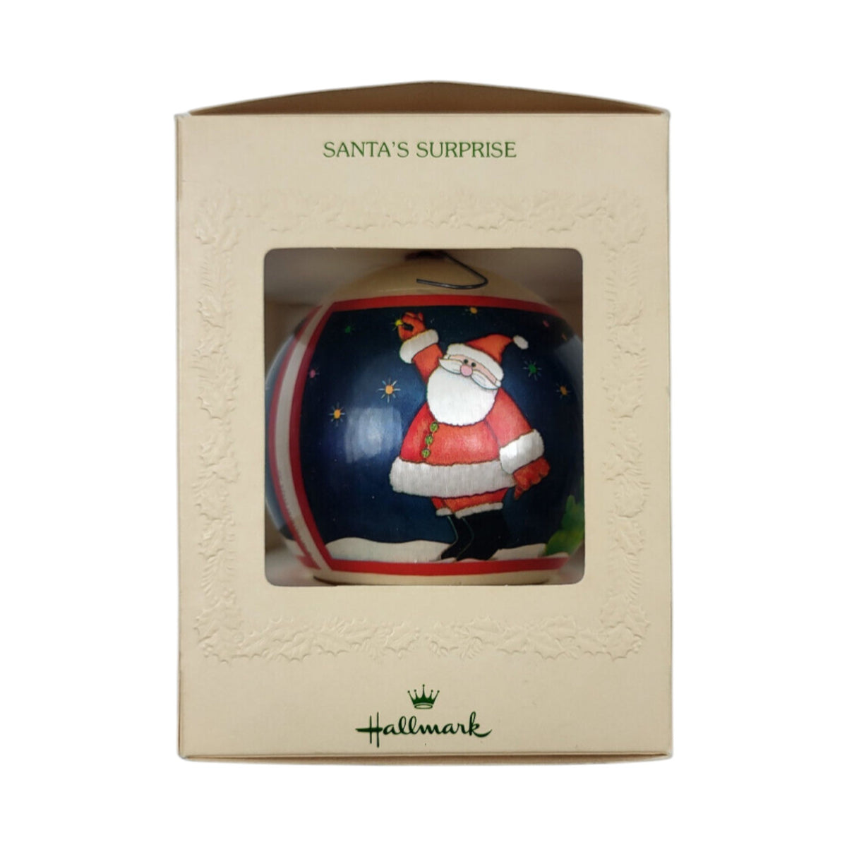 1981 Santa’s Surprise (Ball) Hallmark Ornament QX815-5 Image6