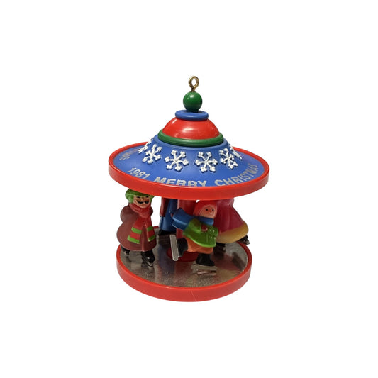 1981 Skater's Carousel Hallmark Ornament (Carousel) QX4275 Image1