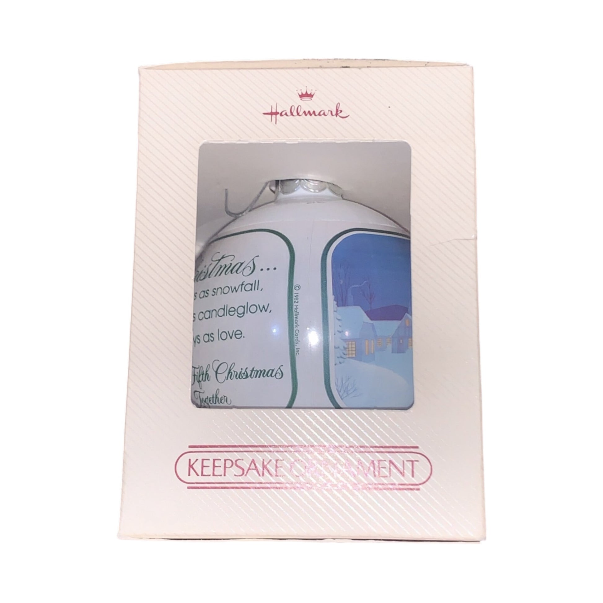 1982 25th Christmas Together (Ball) Hallmark Ornament QX211-6 Image2