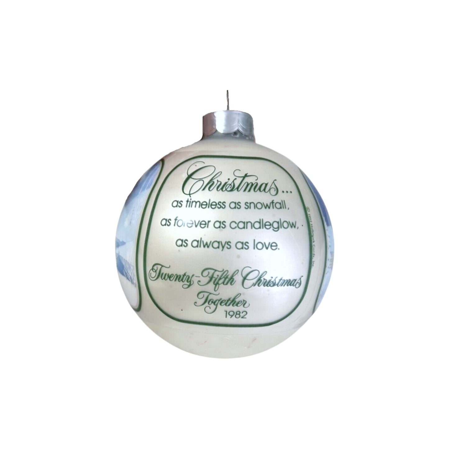 1982 25th Christmas Together (Ball) Hallmark Ornament QX211-6 Image3