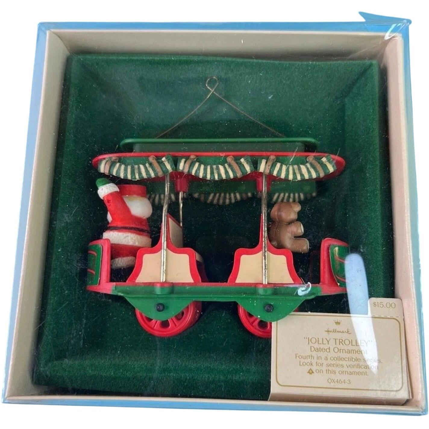 1982 Jolly Trolley Hallmark Ornament (Here Comes Santa) QX4643