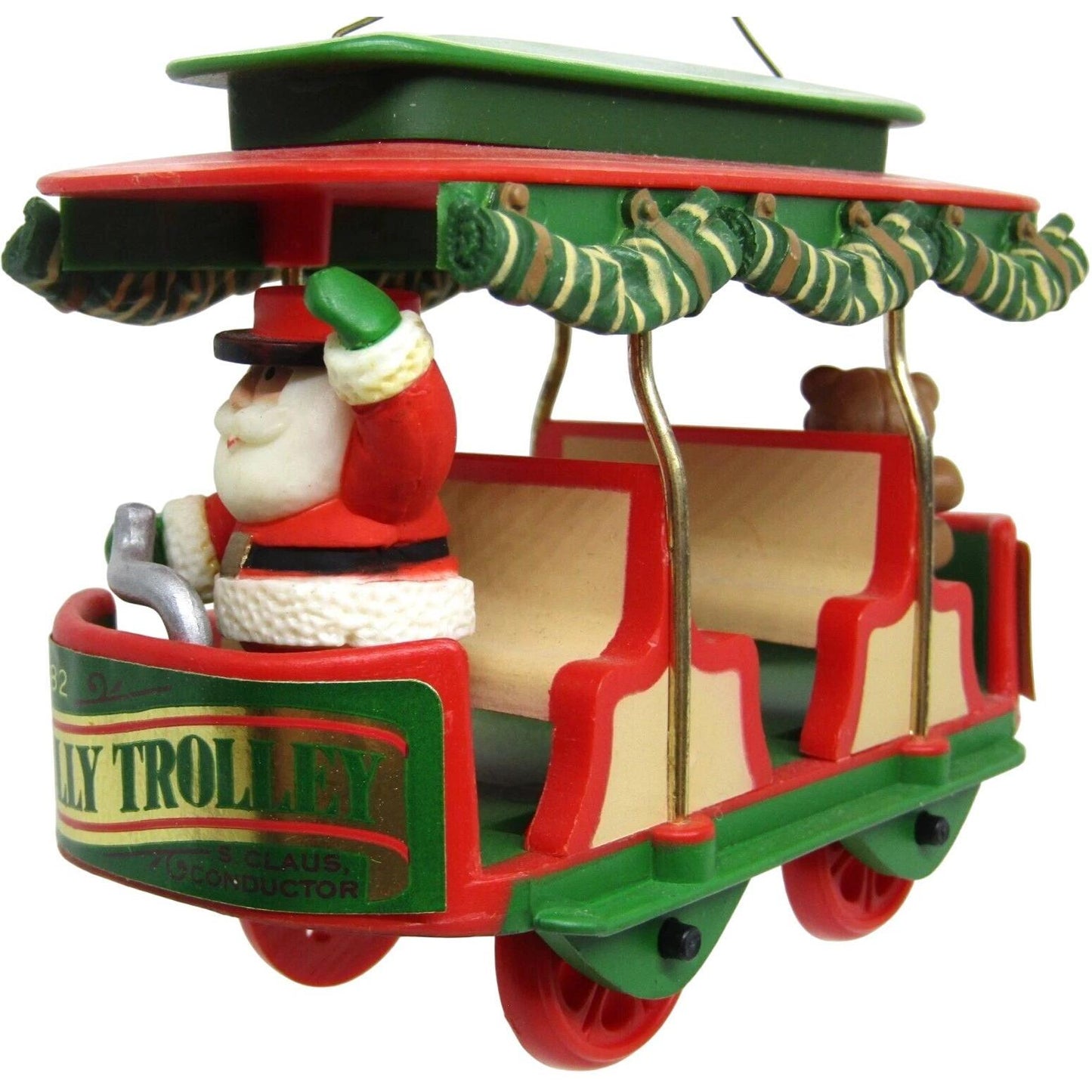 1982 Jolly Trolley Hallmark Ornament (Here Comes Santa) QX4643
