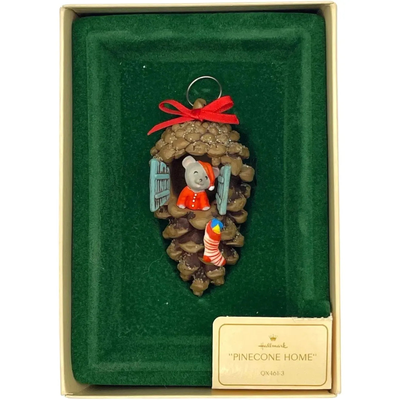 1982 Pinecone Home Hallmark Ornament (Mouse) QX4613