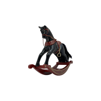 1982 Black Hallmark Ornament (Rocking Horse) QX5023 Image4