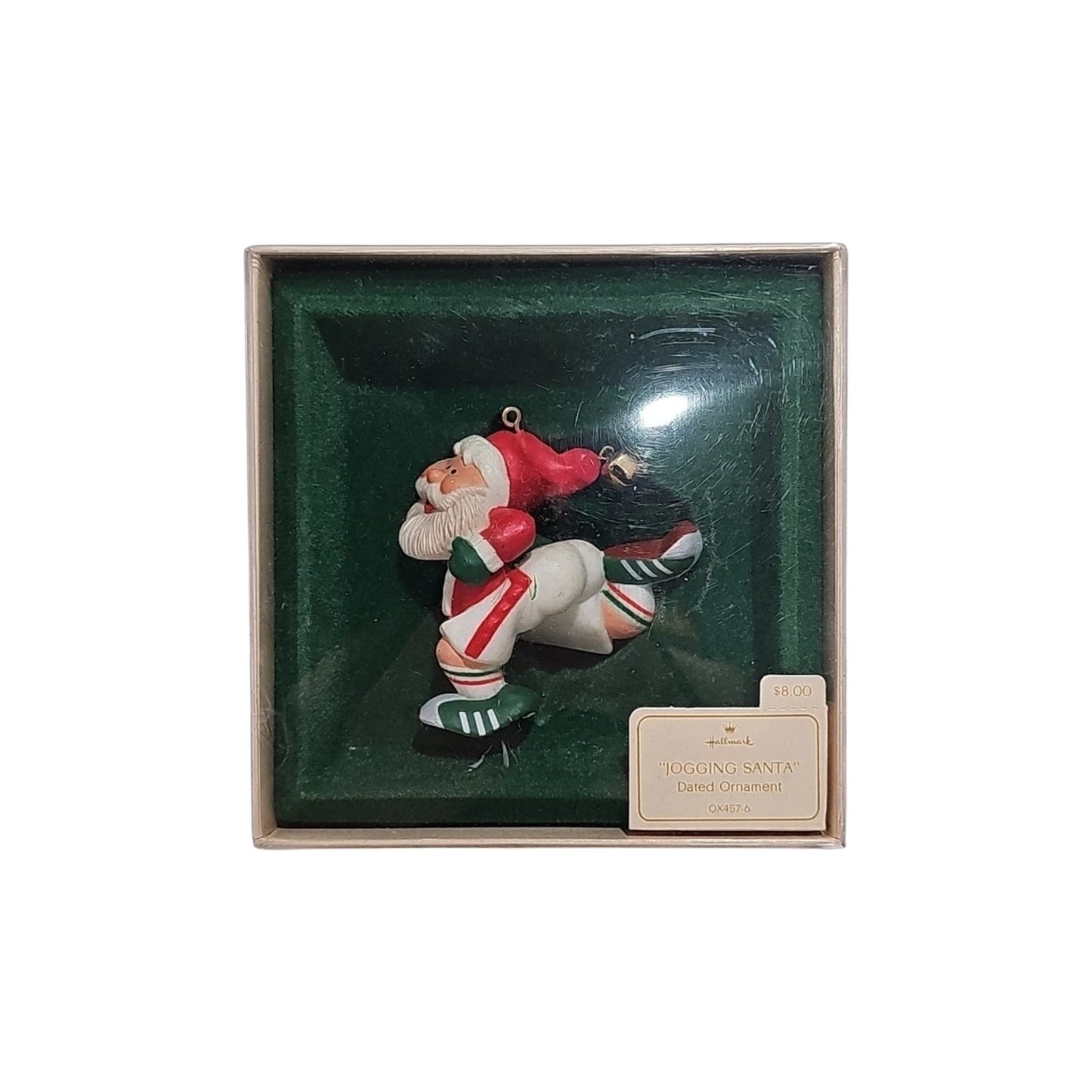 1982 Jogging Santa Hallmark Ornament (Santa Claus) QX4576 Image2