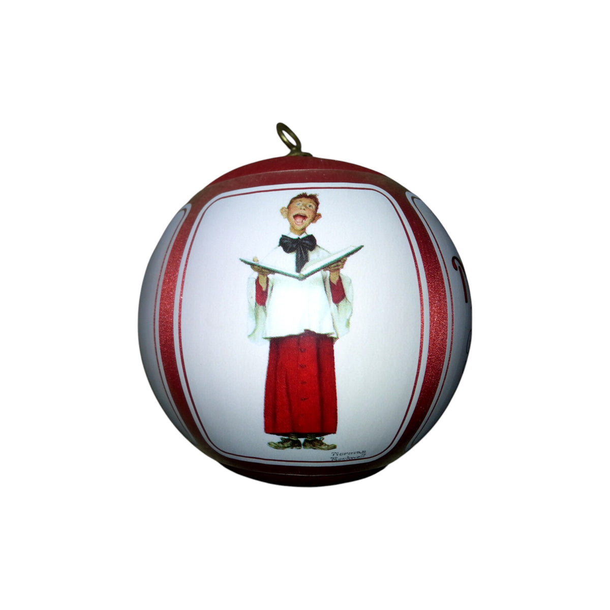1982 Norman Rockwell (Ball) Hallmark Ornament QX202-3 Image4
