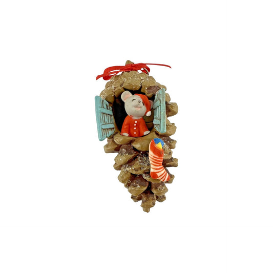 1982 Pinecone Home Hallmark Ornament (Mouse) QX4613 Image1