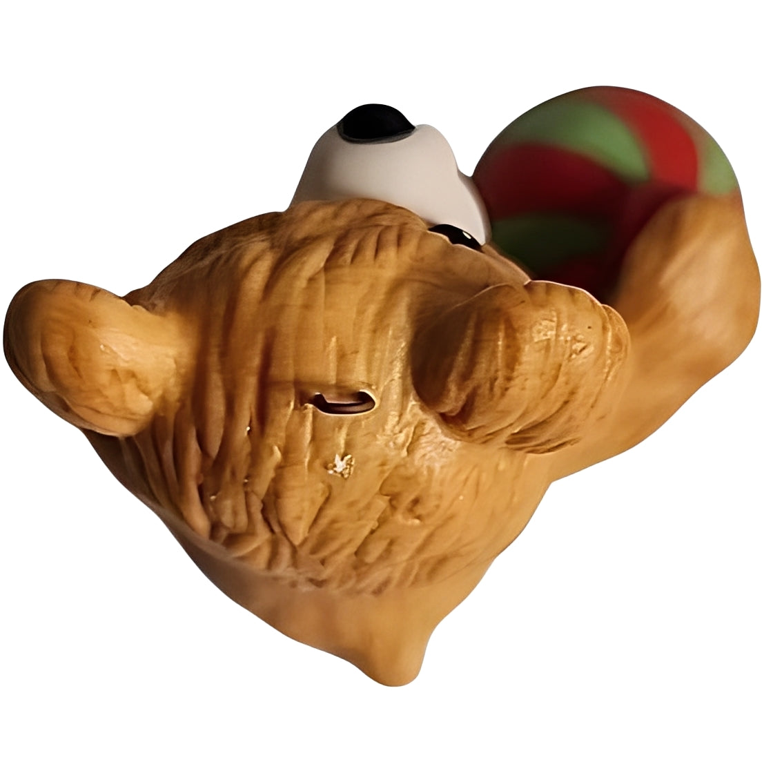 1983 Cinnamon Bear with Top Hallmark Ornament (Porcelain Bear) QX4289