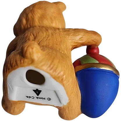 1983 Cinnamon Bear with Top Hallmark Ornament (Porcelain Bear) QX4289