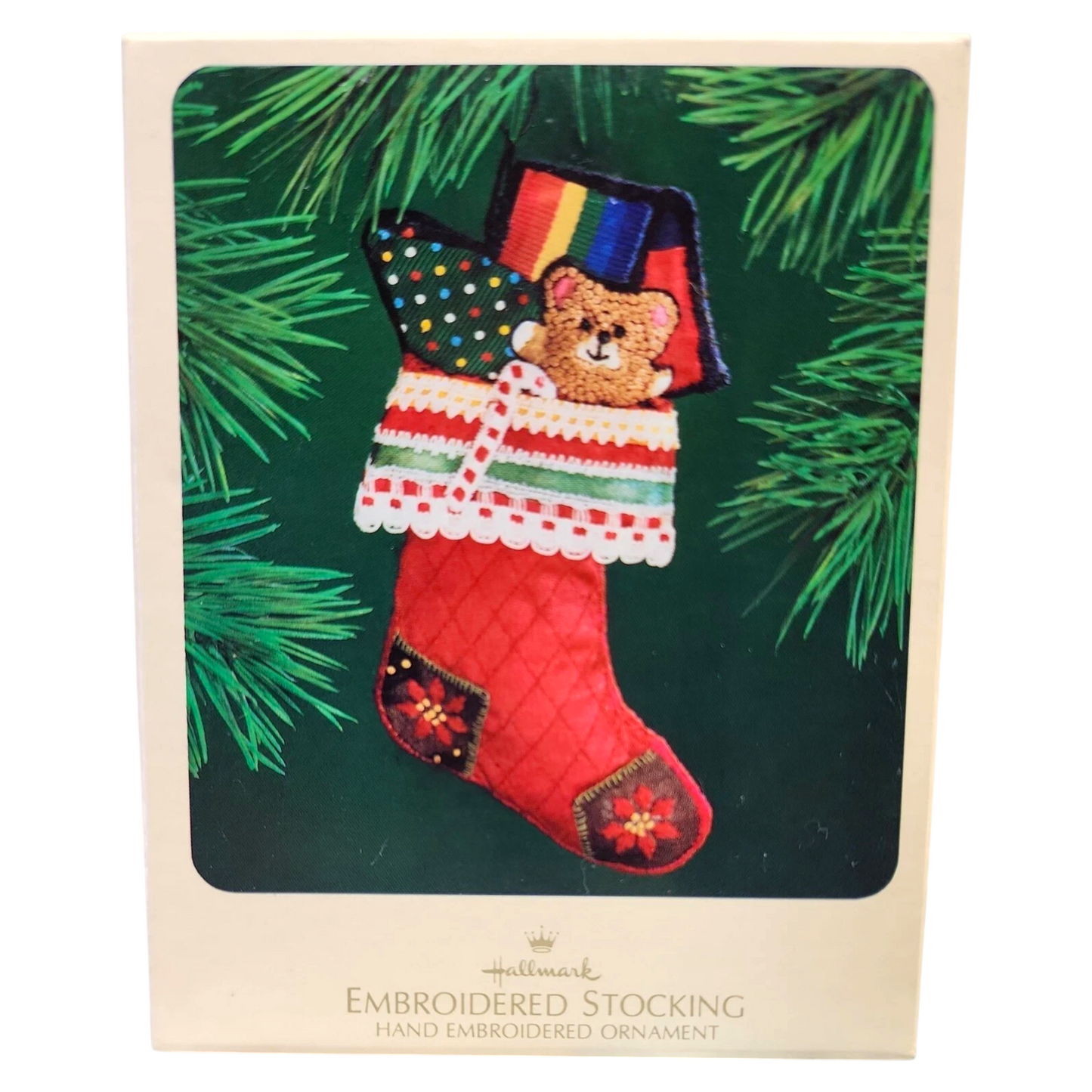 1983 Embroidered Stocking (Teddy Bear)