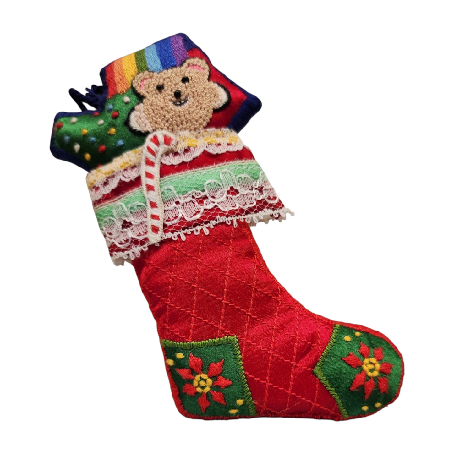 1983 Embroidered Stocking (Teddy Bear)