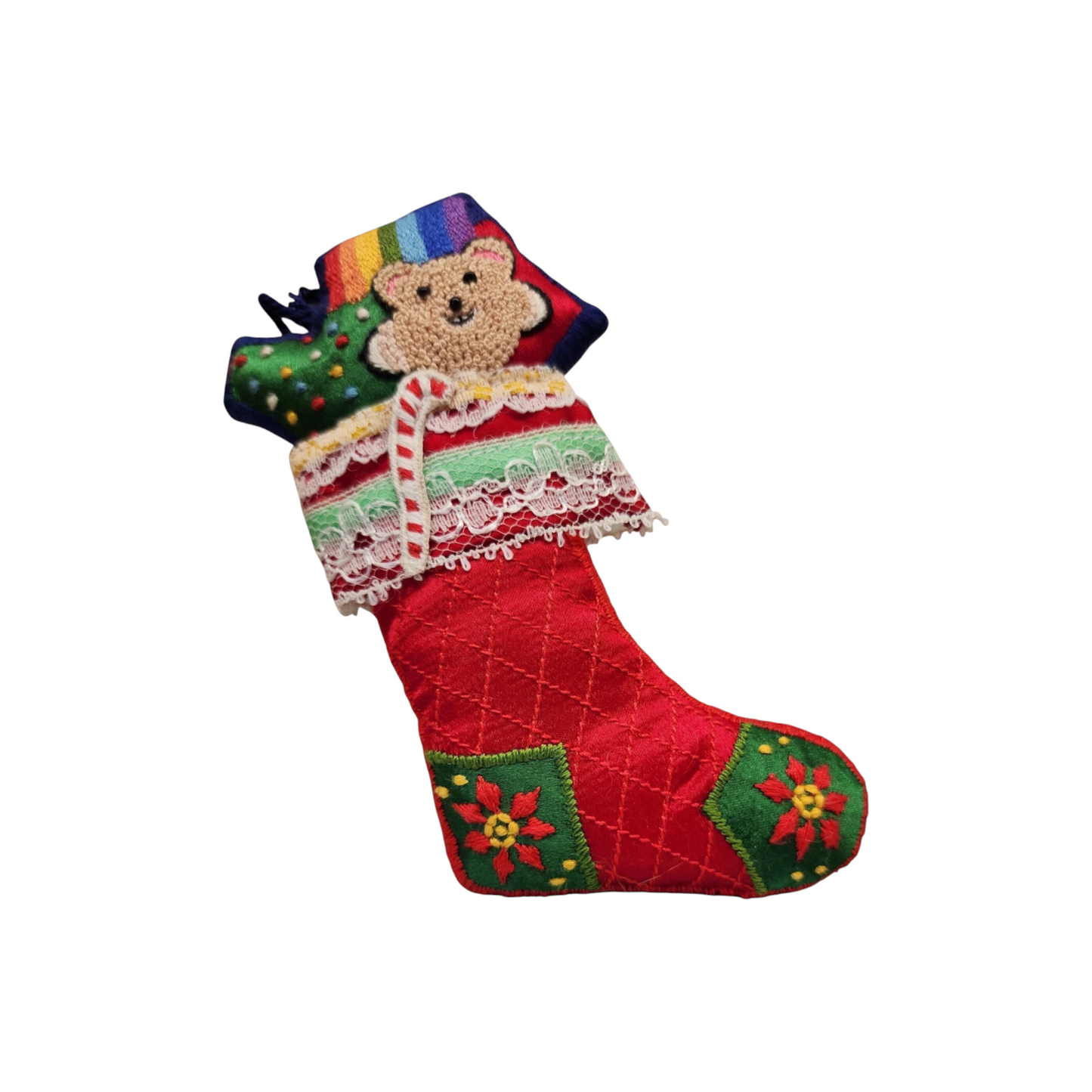 1983 Embroidered Stocking (Teddy Bear)