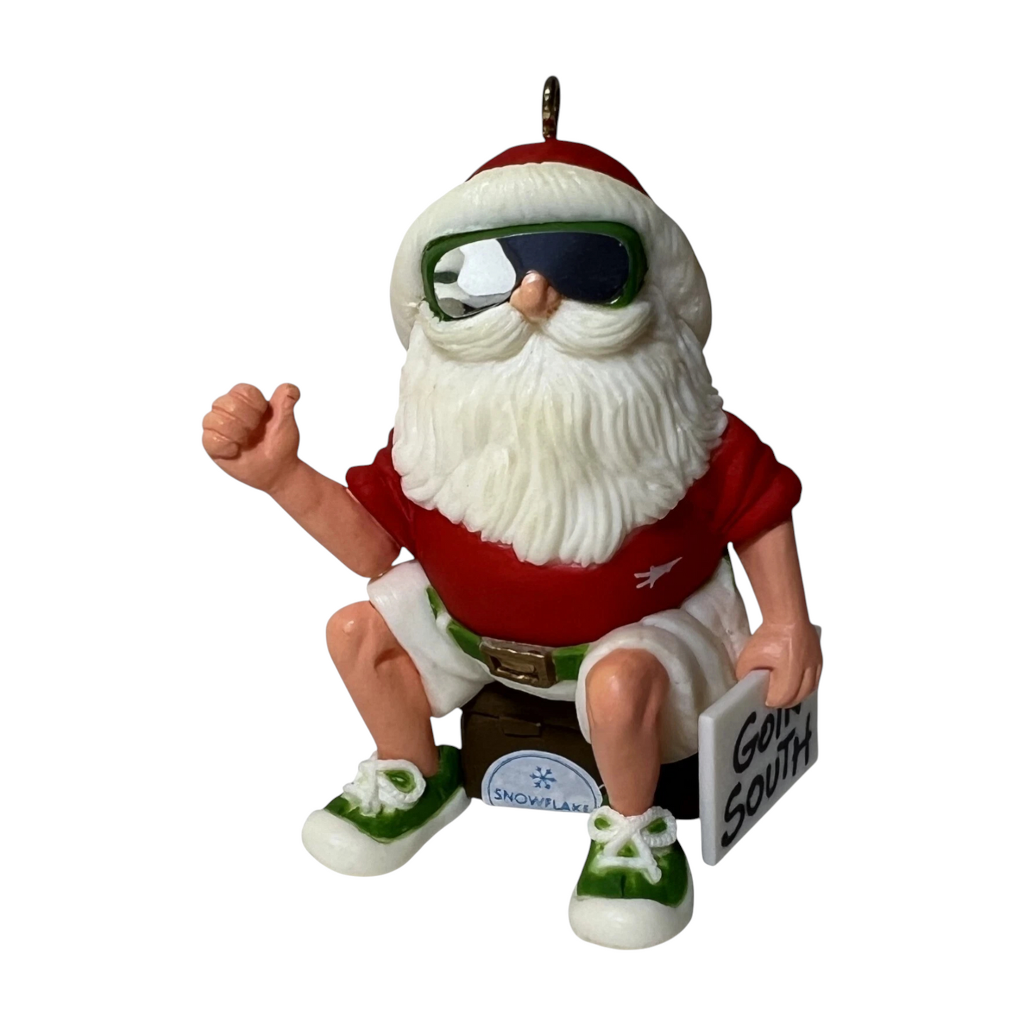 1983 Hitchhiking Santa Hallmark Ornament (Santa Claus) QX4247