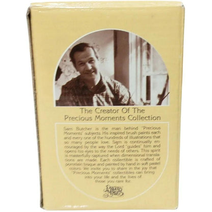 1983 Vintage Precious Moments Figurine - "You Have Touched So Many Hearts" - Charming Girl Cutting Hearts