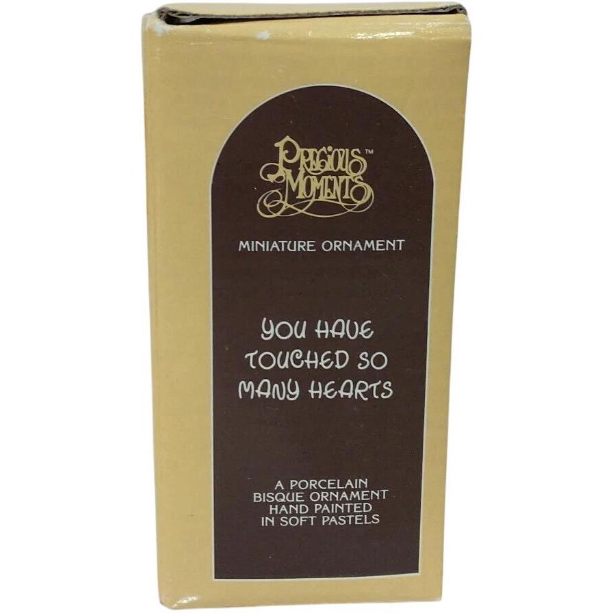 1983 Vintage Precious Moments Figurine - "You Have Touched So Many Hearts" - Charming Girl Cutting Hearts