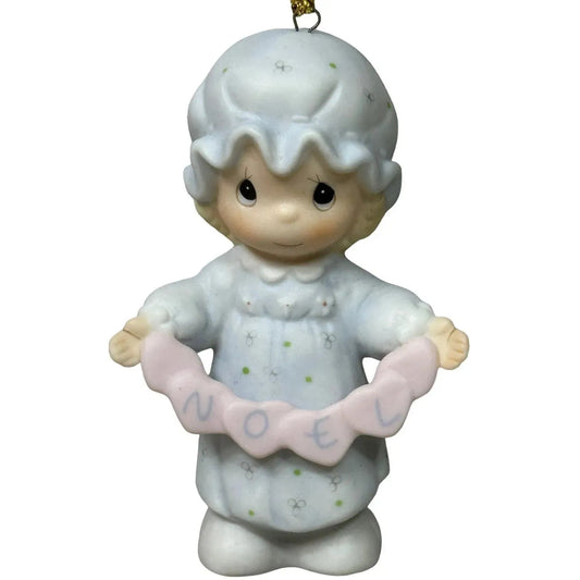 1983 Vintage Precious Moments Figurine - "You Have Touched So Many Hearts" - Charming Girl Cutting Hearts