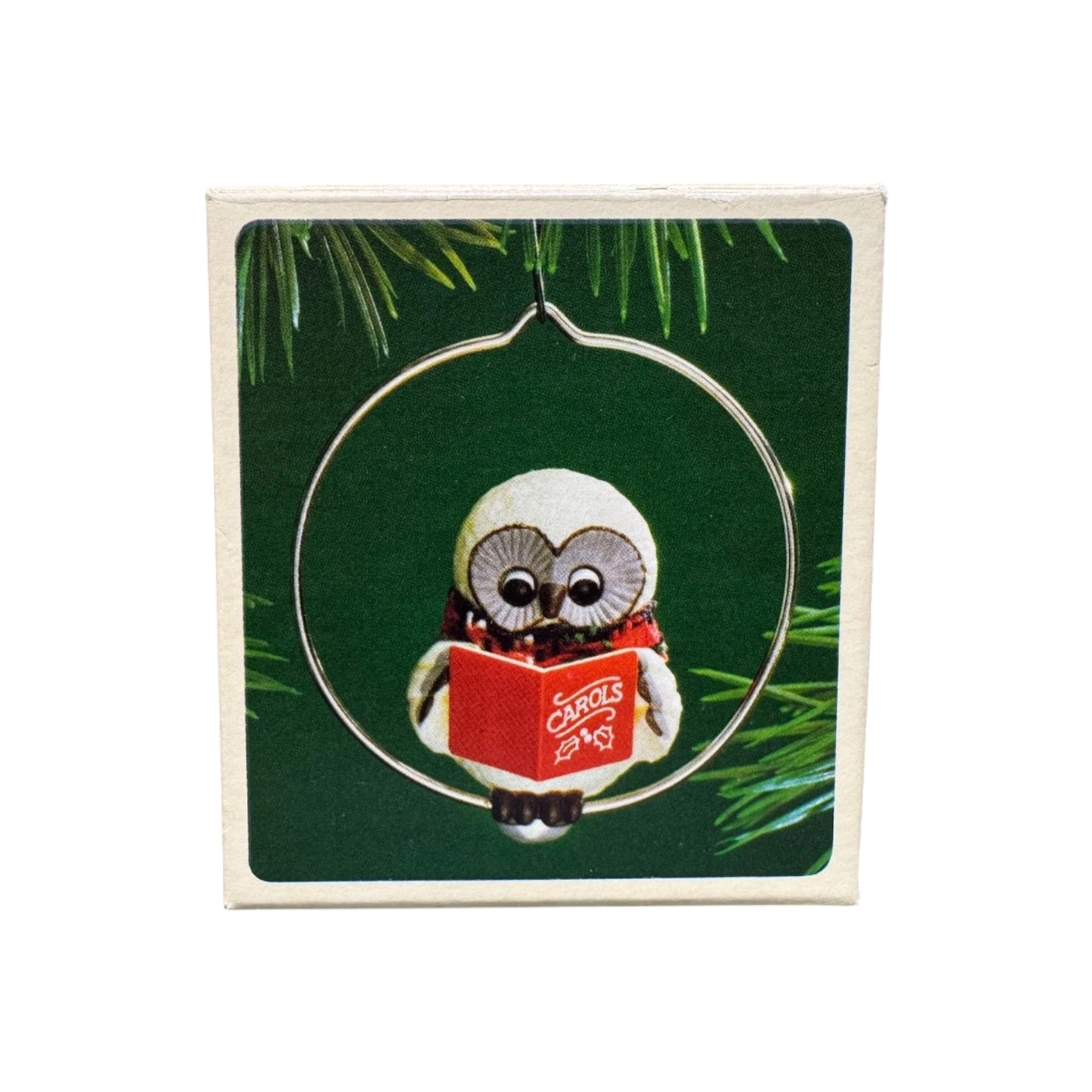 1983 Caroling Owl Hallmark Ornament (Bird) QX4117