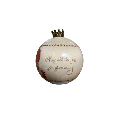 1983 Christmas Joy (Glass Ball) Hallmark Ornament QX216-9 Image3