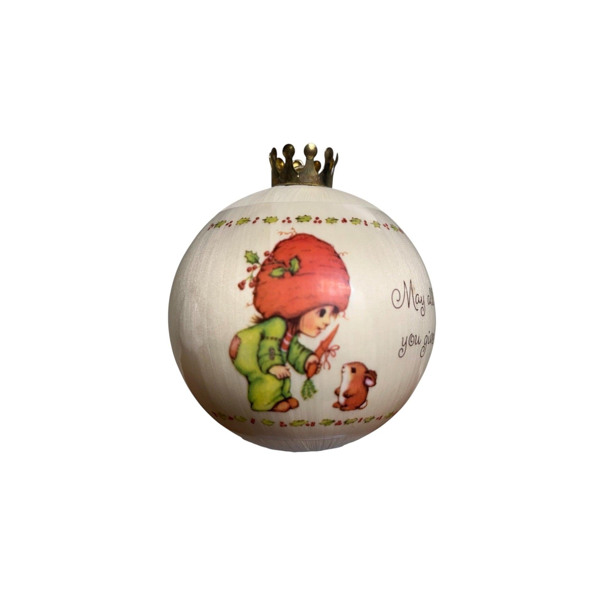 1983 Christmas Joy (Glass Ball) Hallmark Ornament QX216-9 Image4