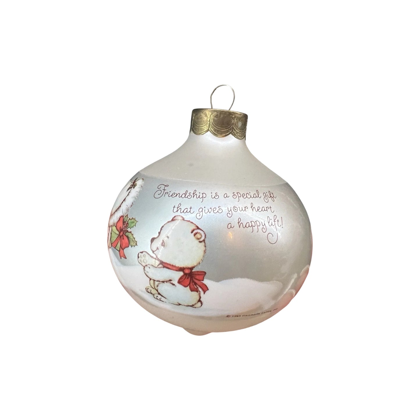 1983 Friendship (Ball) Hallmark Ornament QX207-7 Image1