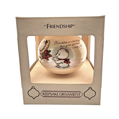 1983 Friendship (Ball) Hallmark Ornament QX207-7 Image2