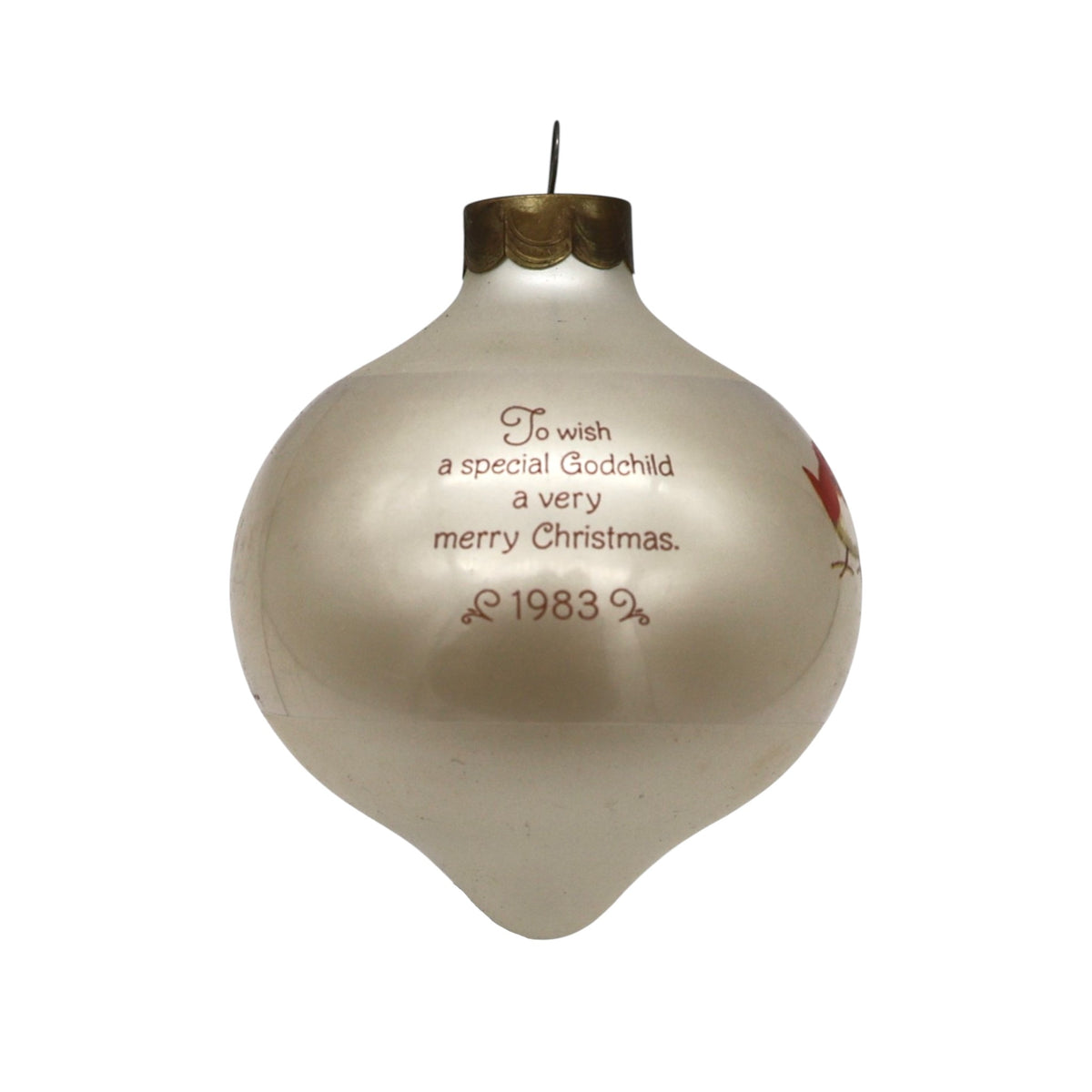 1983 Godchild (Ball) Hallmark Ornament QX201-7 Image4