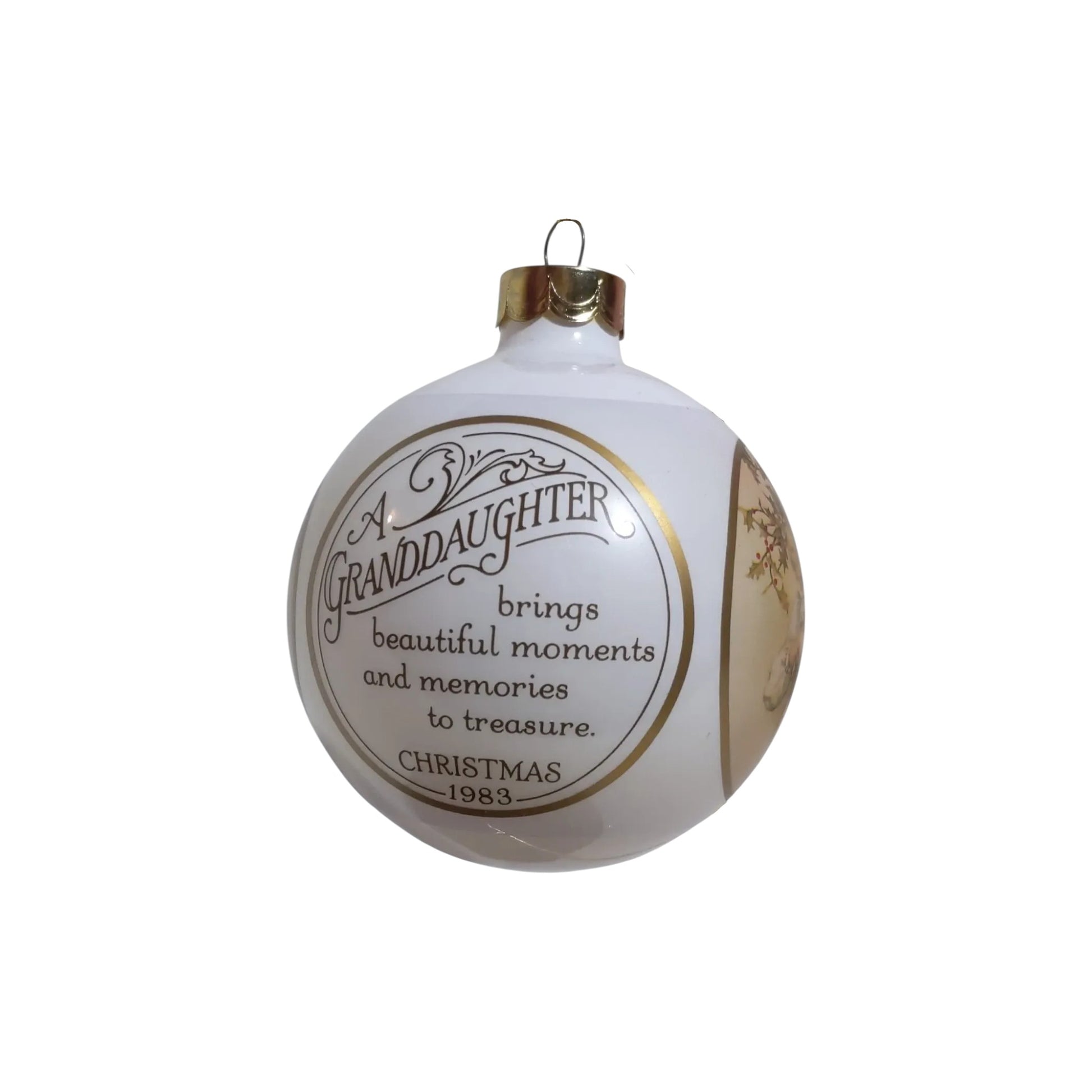1983 Granddaughter (Ball) Hallmark Ornament QX202-7 Image1