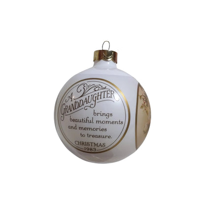 1983 Granddaughter (Ball) Hallmark Ornament QX202-7 Image1