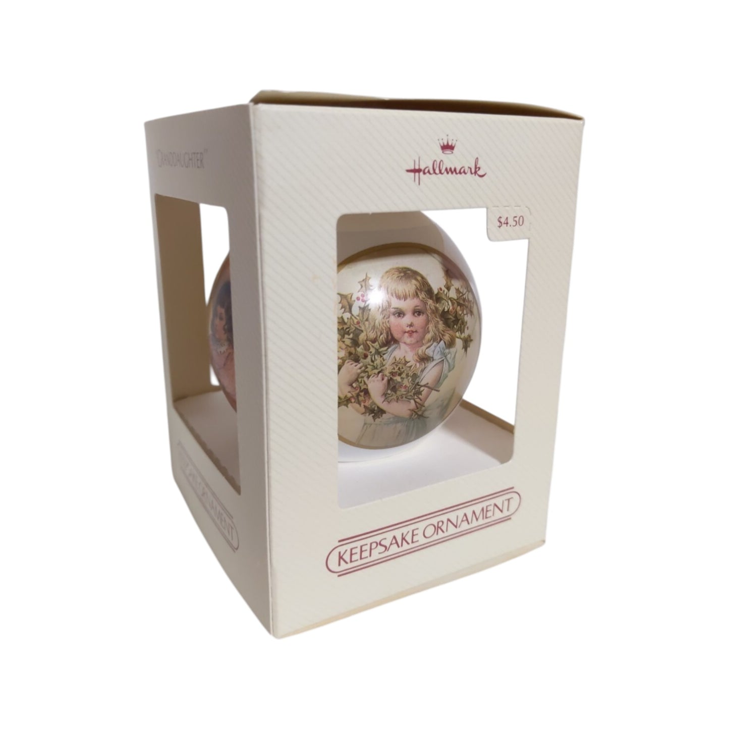 1983 Granddaughter (Ball) Hallmark Ornament QX202-7 Image2