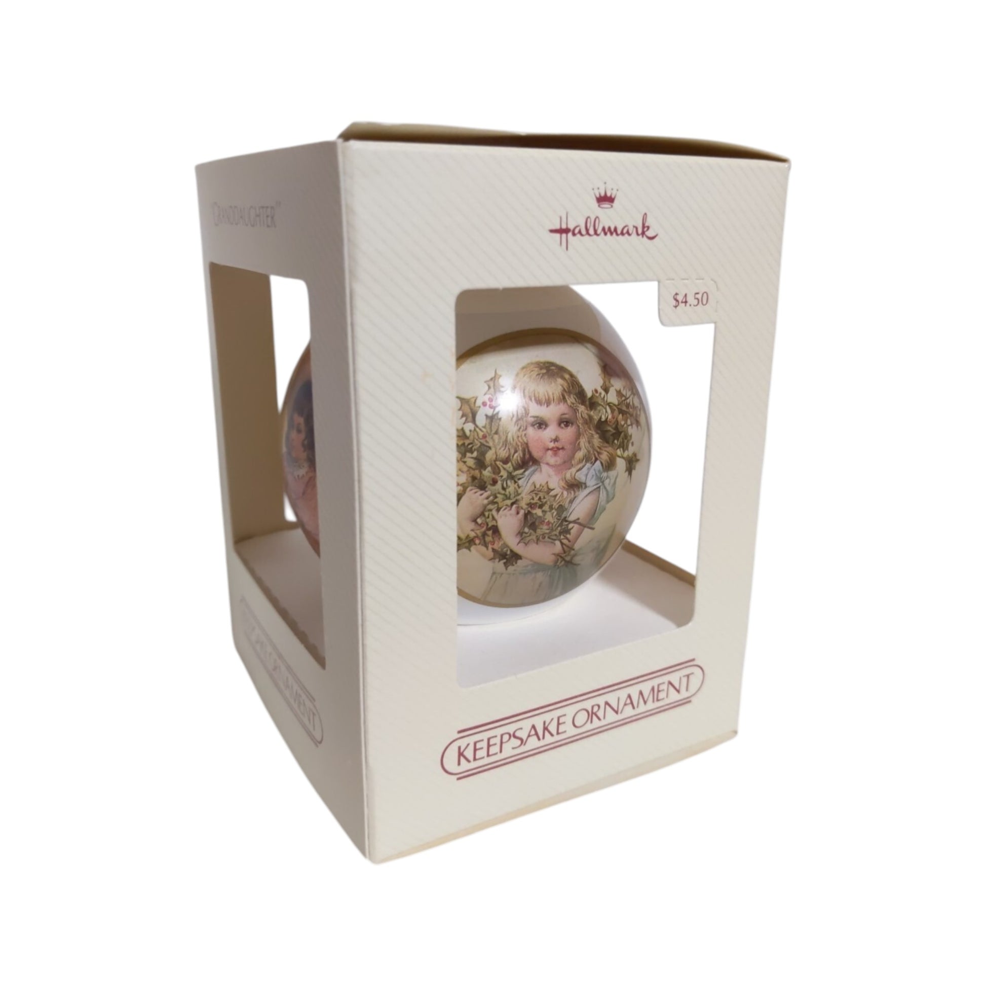 1983 Granddaughter (Ball) Hallmark Ornament QX202-7 Image2