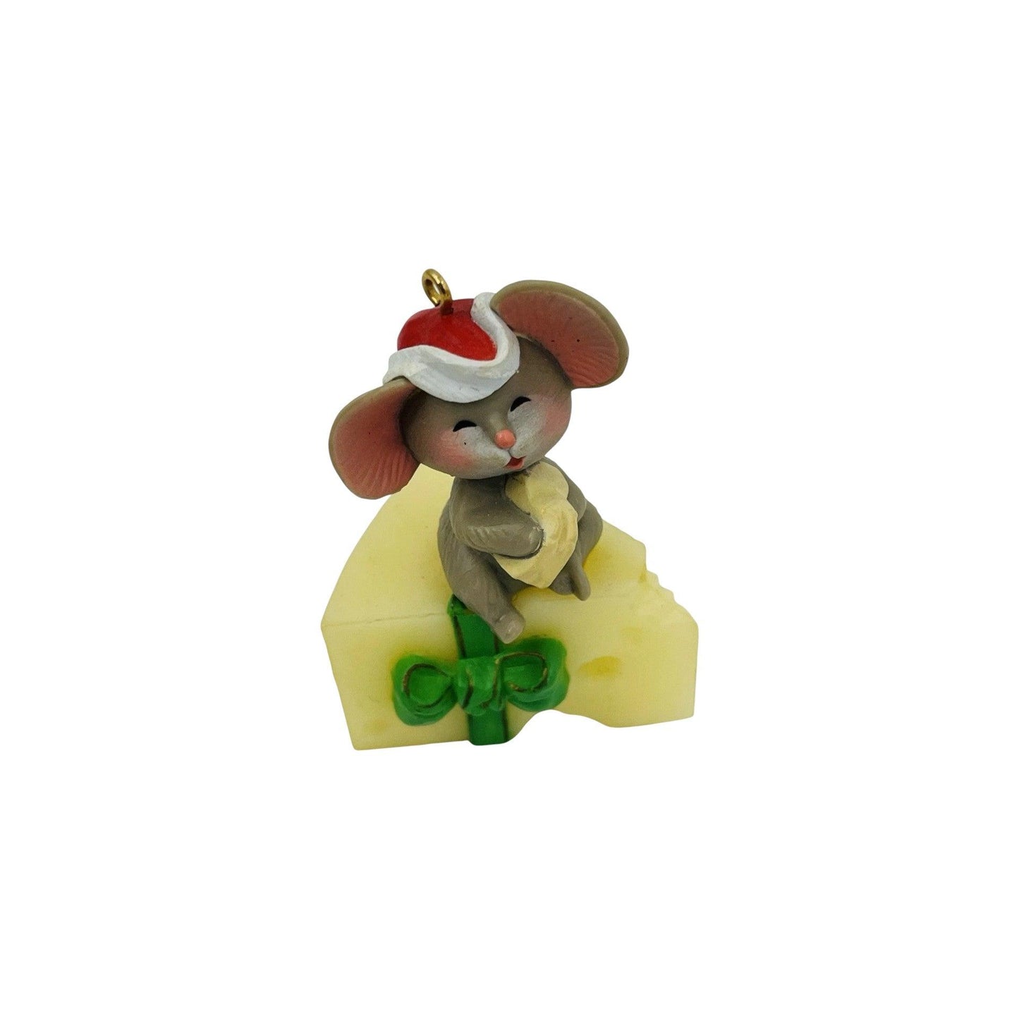 1983 Mouse on Cheese Hallmark Ornament (Mouse) QX4137 Image1