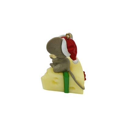 1983 Mouse on Cheese Hallmark Ornament (Mouse) QX4137 Image3