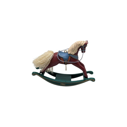 1983 Russet Hallmark Ornament (Rocking Horse) QX4177 Image3