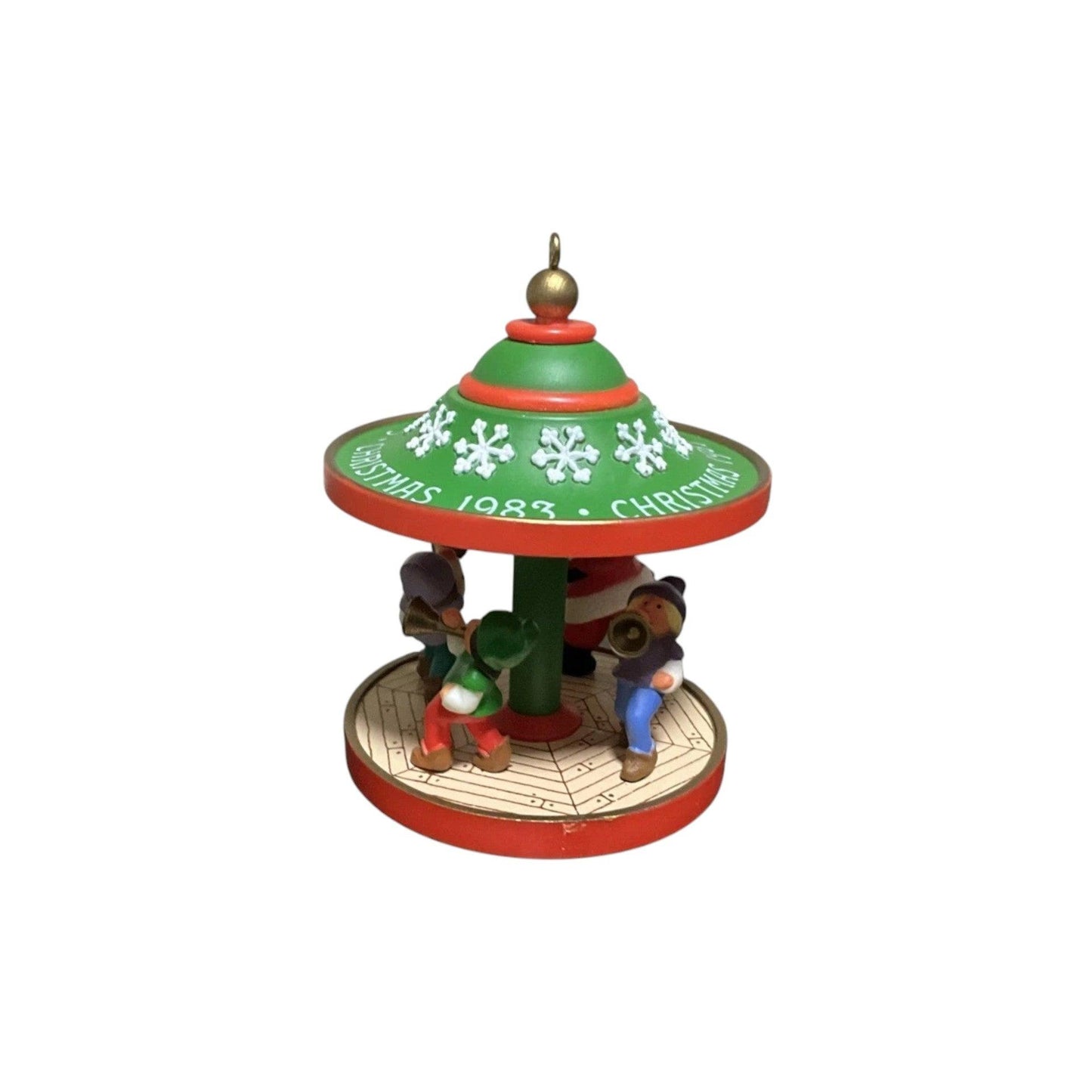 1983 Santa and Friends Carousel Hallmark Ornament (Carousel) QX4019 Image3