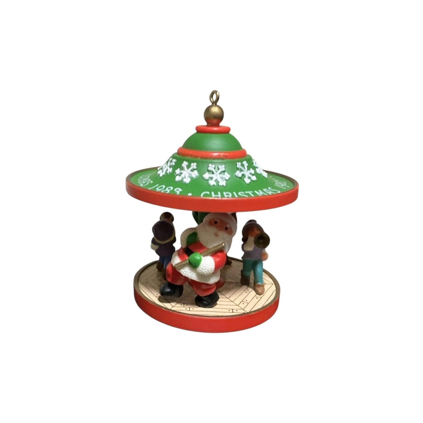 1983 Santa and Friends Carousel Hallmark Ornament (Carousel) QX4019 Image6